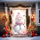 tapisserie décorative de porte de Noël 5