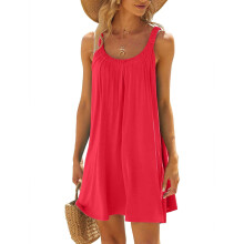 Vestidos femininos de praia, biquínis, saídas de praia casuais, decote halter, presentes de aniversário, Dia das Mães, vestidos de verão para