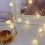 Cordão de luzes de cristal com 20 LEDs e 78,7 polegadas de brilho quente. 6
