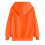 Sweat à capuche tendance pour femme, long, pull décontracté imprimé orange, taille M 2