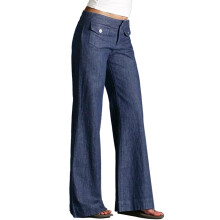 Brede jeans til kvinder i plusstørrelse, højtaljede denimbukser til kvinder, afslappede cargobukser med lomme og knaplukning til damer, grå