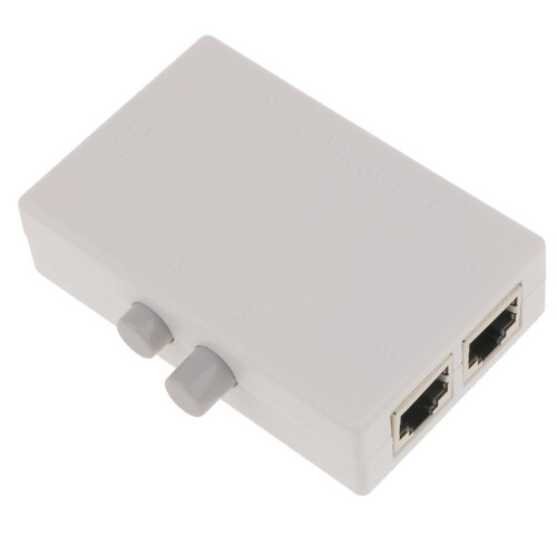 2Ports Manual AB Network Switch- Selector Hub