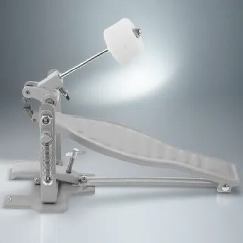 OUNONA Professional White Drum Pedal Single Drum Kit Accessory with Adjustable Hammer Angle