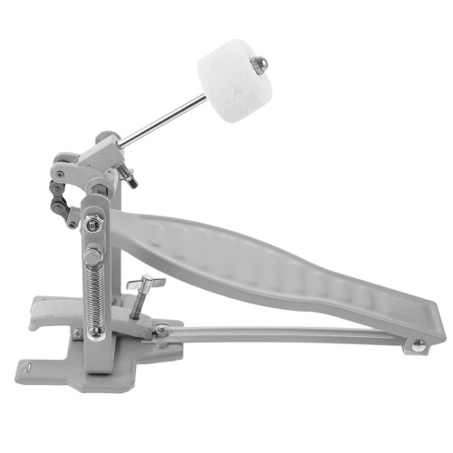 OUNONA Professional White Drum Pedal Single Drum Kit Accessory with Adjustable Hammer Angle 2