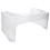 Taburet transparent din plastic 38,5x22,5x17cm 1