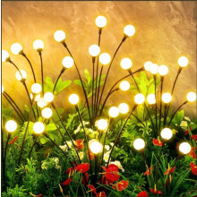 Solcellsdrivna trädgårdslampor från Firefly, varmvita, 2-pack