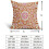 Conjunto de 2 capas de almofada boho em linho rosa e laranja, 50x50cm. 5