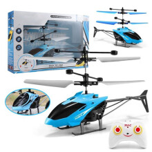 MesaSe Drone Helikopter 2-kanaals Helikopter Buitenspeelgoed Afstandsbestuurbare Vliegtuig Blauw