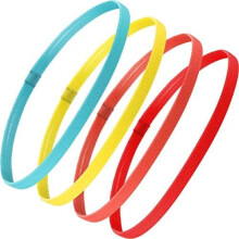 Dicke, rutschfeste, elastische Sportstirnbänder (4er-Pack)