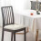 Housse de tabouret de bar blanche imperméable en similicuir 1