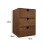 Bureau-organizer van hout, lade-opbergbakken, bruin 2