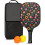 Σετ κουπιών Pickleball από fiberglass με λουλούδια και 2 μπάλες και τσάντα – Συμβατό με 1