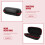 Microphone Case Wireless Speaker Storage Bag Wireless Microphone Carrying Pouch Mic Storage Case Black 6