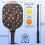 Σετ κουπιών Pickleball από fiberglass με λουλούδια και 2 μπάλες και τσάντα – Συμβατό με 3