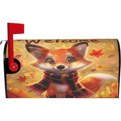 Vandtæt magnetisk postkassedæksel til Autumn Fox 21x18"