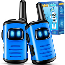 Walkie-talkies voor kinderen, set van 2, mini-robotontwerp, geschikt voor kinderen van 3-8 jaar, ideaal als kerst- of verjaardagscadeau of als klein