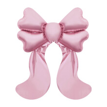 Ballons en aluminium à gros nœud rose, 79 x 97 cm, pour anniversaire, mariage, Noël et décoration de fête prénuptiale – Compatibles avec les