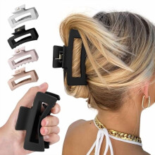 4 ks sponek Cloud Claw pro ženy, 10,5 cm, protiskluzová, silná fixace, směs TPEE a silikonu, vhodné pro tenké/husté/kudrnaté vlasy,