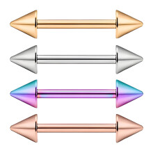 DESIGNICE 4-teiliges Zungenpiercing-Set, Piercingschmuck, Körperschmuck, Stil 612