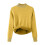 Damenpullover Herbst Winter Freizeit Langarm Rundhalsausschnitt Unifarbenes Oberteil Wärmend Bequemer Pullover (Gelb, Einheitsgröße) 1