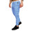 Herren Cargohose mit Stretchanteil, einfarbig hellblau, Größe M 2