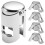 Bouchon à vin en acier et silicone – Argent, 5,5 cm 1