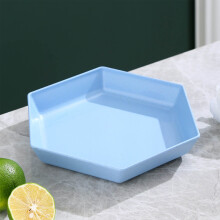 Sechseckiges Serviertablett, große Obst- und Süßigkeitenplatte, Servierplatte für Wohnzimmer- und Couchtische