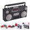 DEEPCRAFF Radio Modello in plastica nera 1 set 3