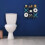 Toilettenpapierhalter aus Holz im Tic-Tac-Toe-Stil – für Wand oder Boden 7