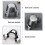 Bouchon à vin en acier et silicone – Argent, 5,5 cm 2