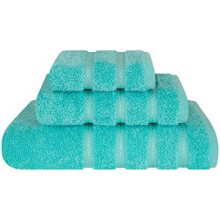 Premium 3-delers håndklesett, 1 badehåndkle, 1 håndkle og 1 vaskeklut, 600 gsm, 100 % bomull, tyrkiske badehåndklær, turkis håndklesett