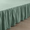 Jupe de lit double vert sauge, hauteur 45,7 cm (18 pouces). 2
