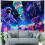 Astronautmanet-teppe med trippy-soppdesign 4