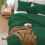King Comforter Set Emerald Green 3-Piece Prewashed 3
