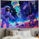 Astronautmanet-teppe med trippy-soppdesign 2