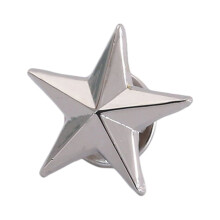 Épingle étoile en métal, insigne de grade de style chinois, broche de mode, épingle de revers, décoration de costume, symbole d'étoile de