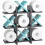 Træ Tic Tac Toe toiletpapirholder vægmontering 5