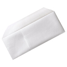 Serviettes jetables blanches avec poche pour couverts (50 pièces)