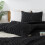 Black Boho King Comforter Set Microfiber 3-Piece 4