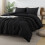 Black Boho King Comforter Set Microfiber 3-Piece 3