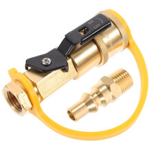 OUNONA1Pc Connettore per tubo in rame resistente, adattatore in ottone per barbecue a gas e friggitrice per tacchino