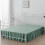 Jupe de lit double vert sauge, hauteur 45,7 cm (18 pouces). 3