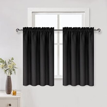 Blackout Curtains 42x63 in Polyester Thermal Insulated Set