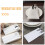 Serviettes jetables blanches avec poche pour couverts (50 pièces) 6