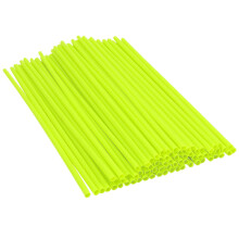 Worgeous Bike Wheel Spoke Reflector for Night Safety Universal Design Reusable Plastic Yellow 1 Set