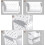 4 Pack Plastic Stacking Basket Organizer, Large Kitchen Open Front Stacking Storage Bins, White 4