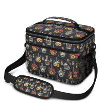 Borsa termica per il pranzo con motivo floreale, 25,4 x 17 x 20,3 cm.