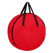 Red Waterproof Wreath Storage Bag, 23.6 x 23.6 x 7 in