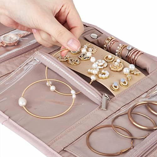 Foldable Travel Jewelry Organizer Roll 2