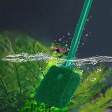 Brosse de nettoyage pour aquarium double face flexible 39 cm